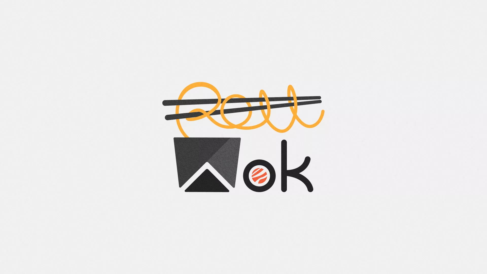 Разработка логотипа в Ворсме для суши-бара «Roll Wok Club» Разработка логотипа в Ворсме для суши-бара «Roll Wok Club»